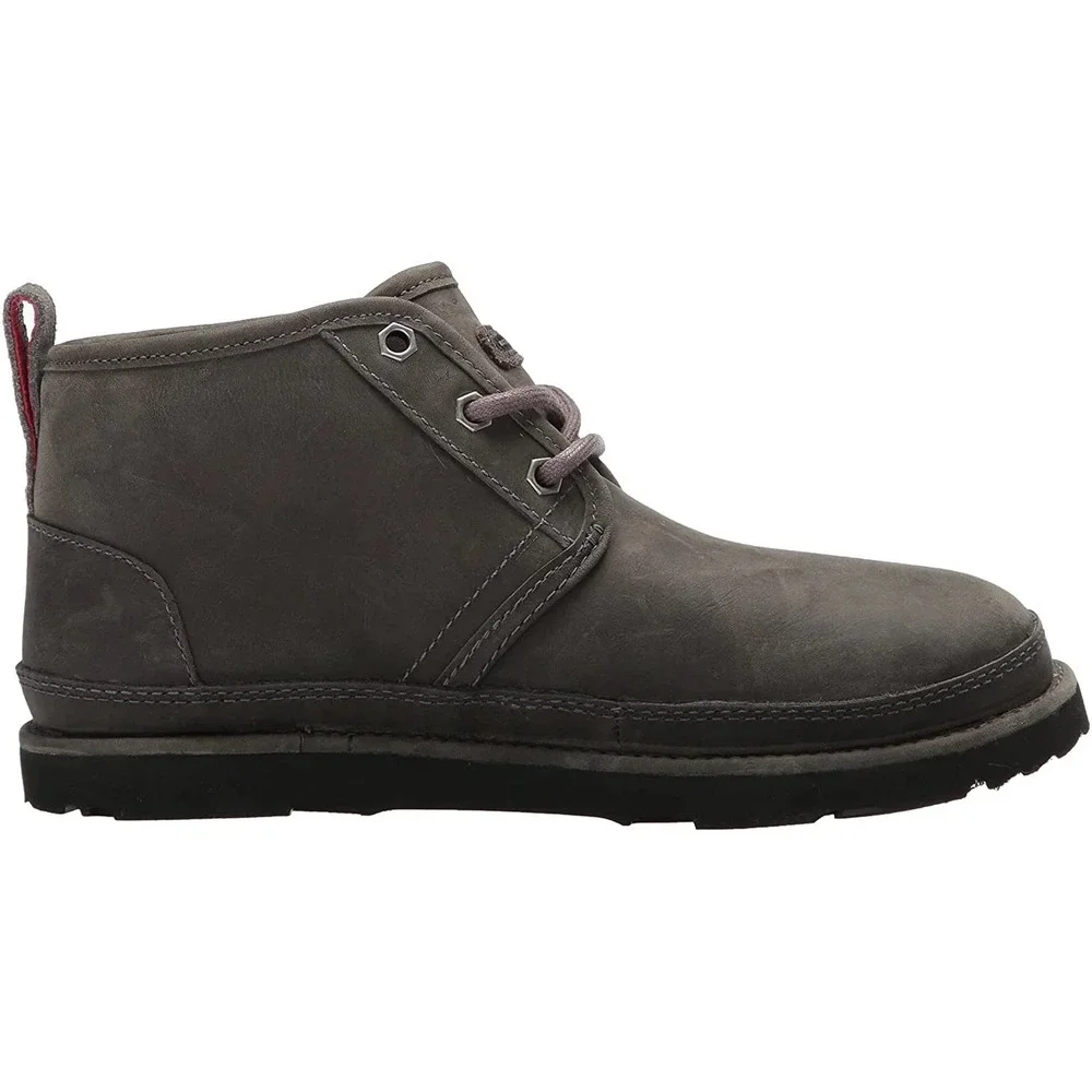 UGG Mens Neumel Waterproof Leather Boots Grizzly Brown Size 9 Fall Winter
